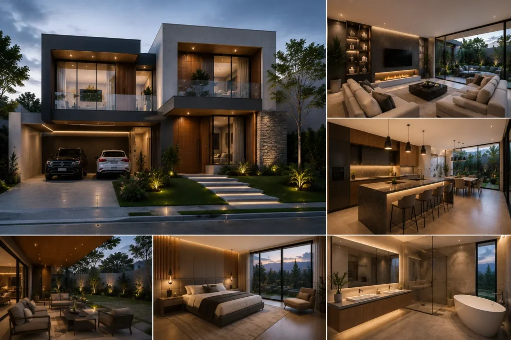 Arquitectos en Tunja desarrollando proyecto de diseño arquitectónico moderno con visualización 3D