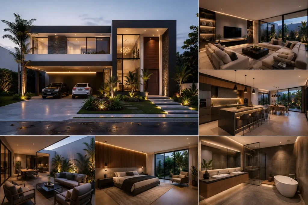 Diseño residencial moderno con arquitectura contemporánea realizado por ORIX ARQ